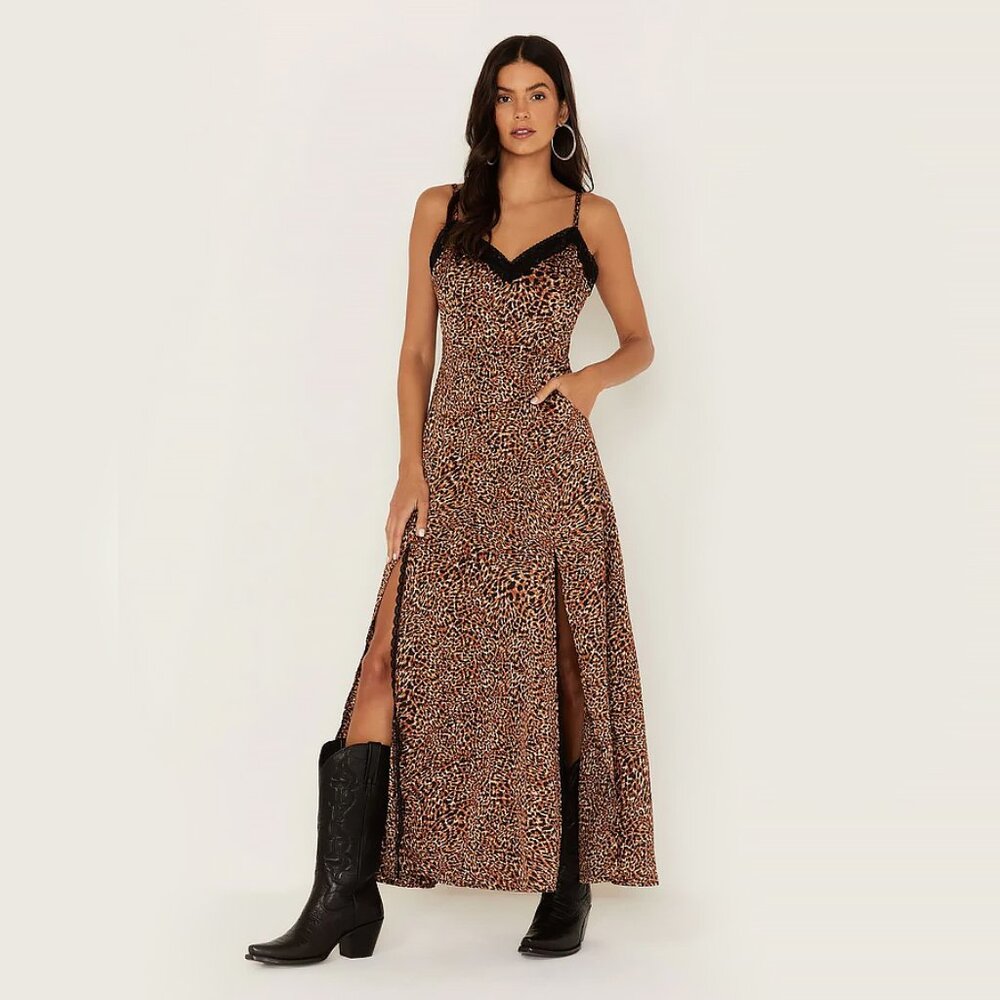 Idyllwind Leopard Print Maxi Dress